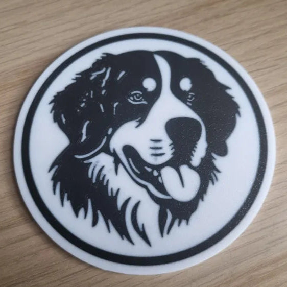 x4 Dog Coaster Set & Holder