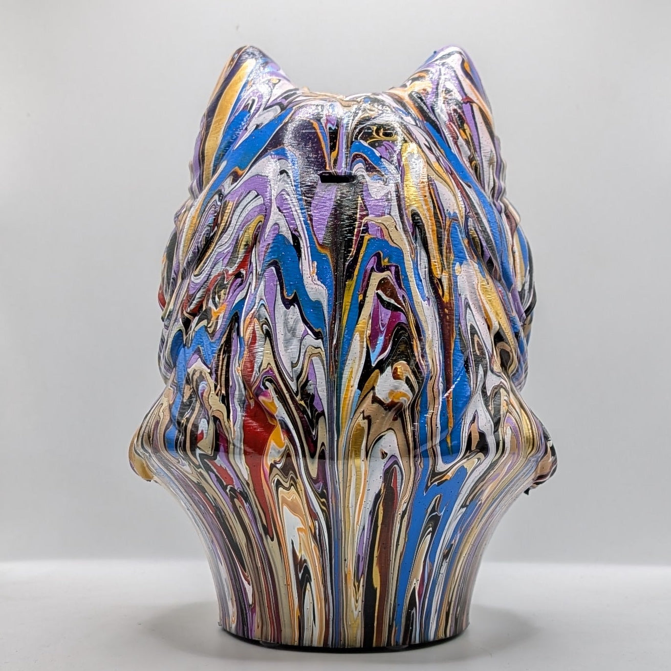 Samoyed Head – Hand Painted