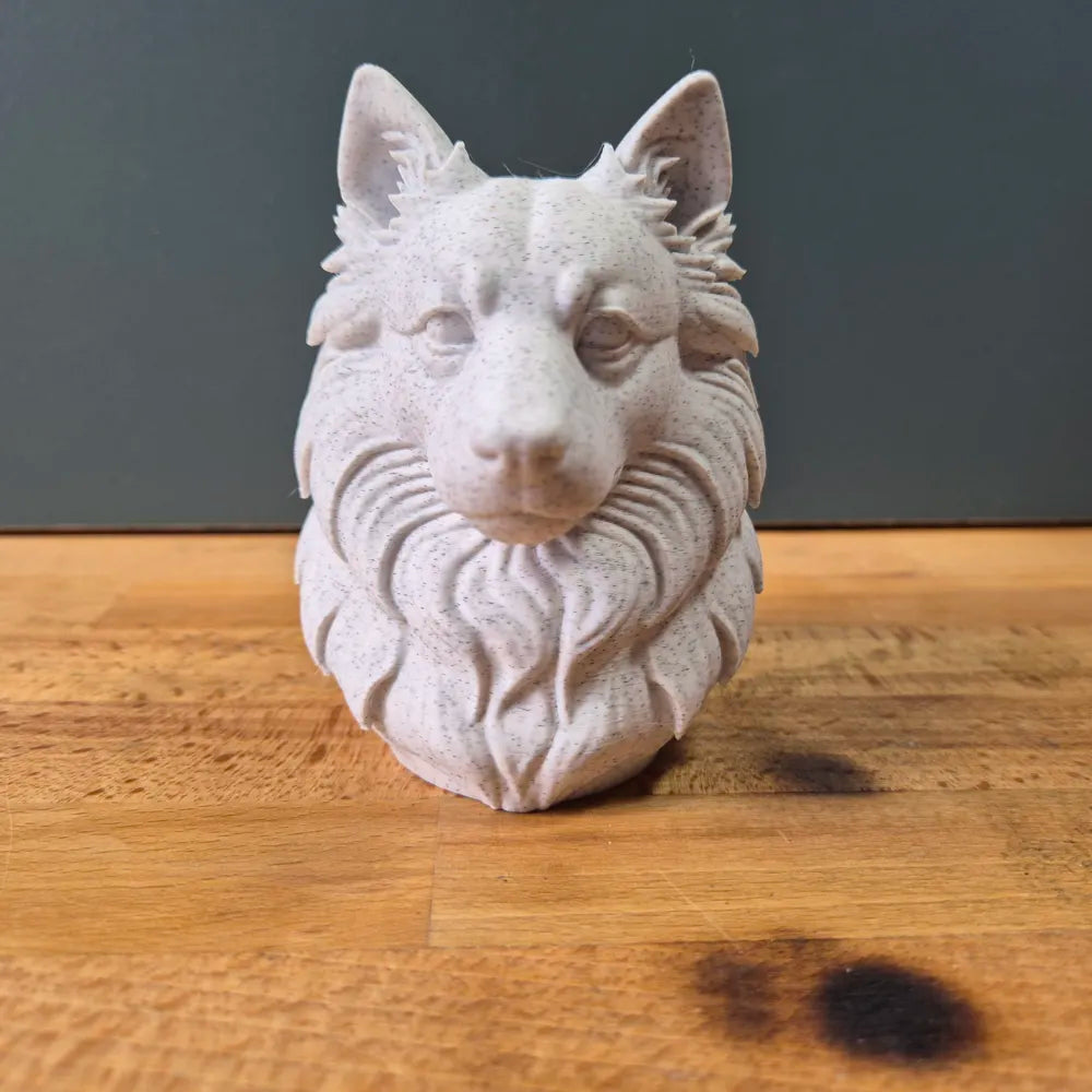Japanese Spitz Bust