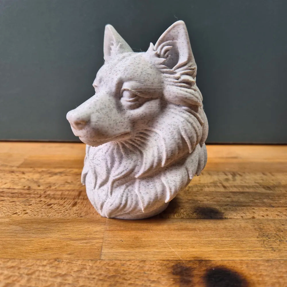 Japanese Spitz Bust