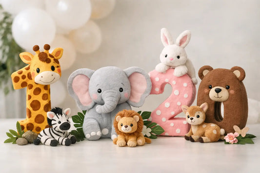 Animal Number Decorations for Special Milestones