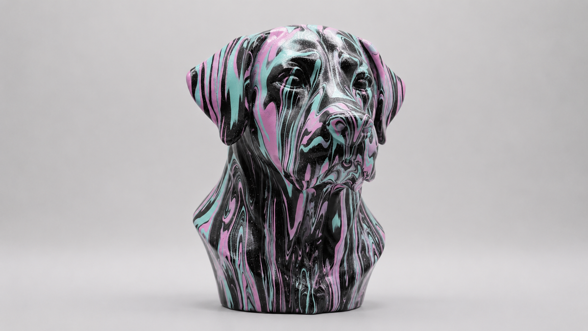 Why a Hand Painted Dog Bust Feels Special