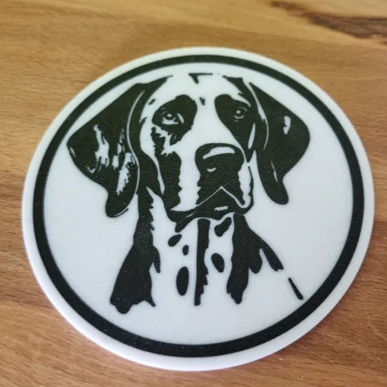 x4 Dog Coaster Set & Holder