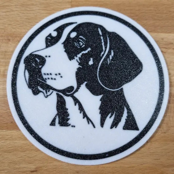x4 Dog Coaster Set & Holder