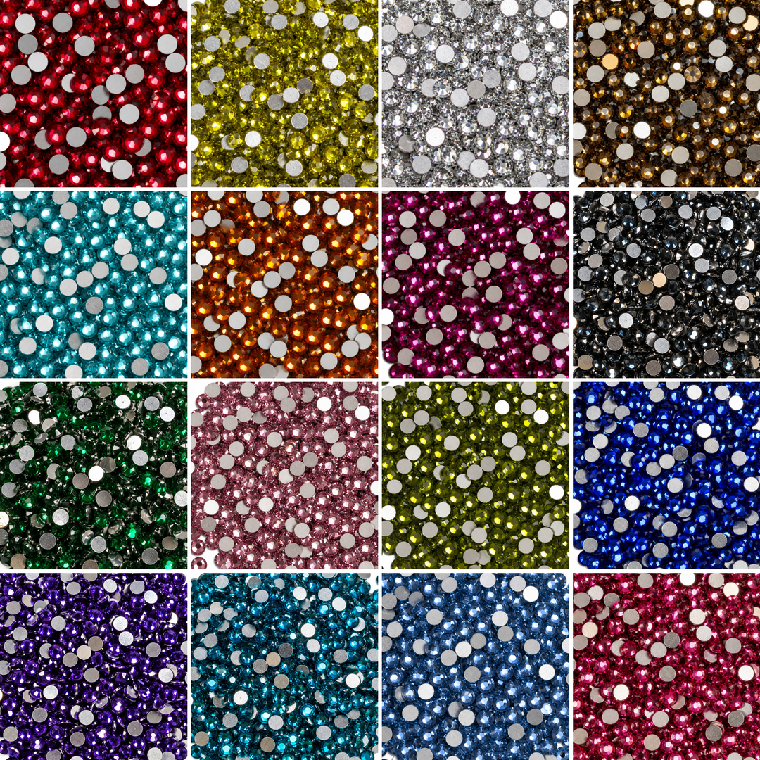 10,000 Rhinestones - 3mm Resin Flatback