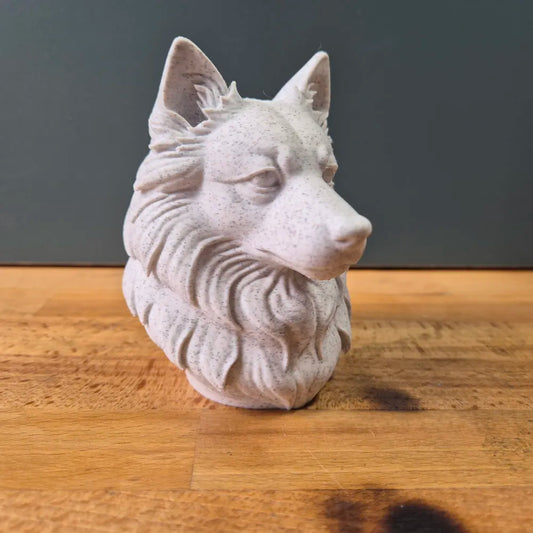 Japanese Spitz Bust