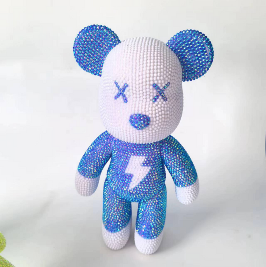 3D Bolt Bear Crystal Art Rhinestone Kit - Blue