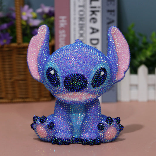 3D Stitch Crystal Art Rhinestone Kit - Purple