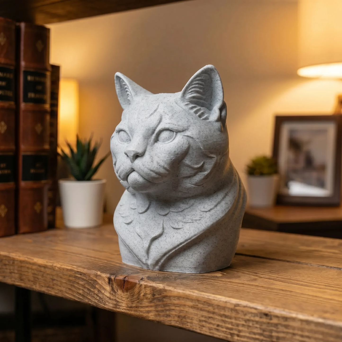 Cat Heads - Stone Style Heads