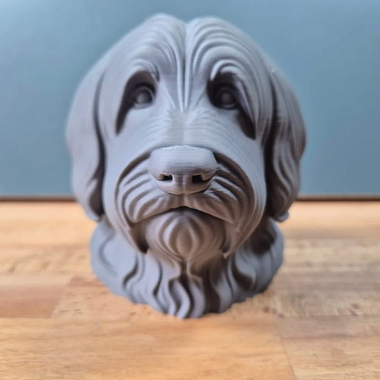 Bearded Collie Bust