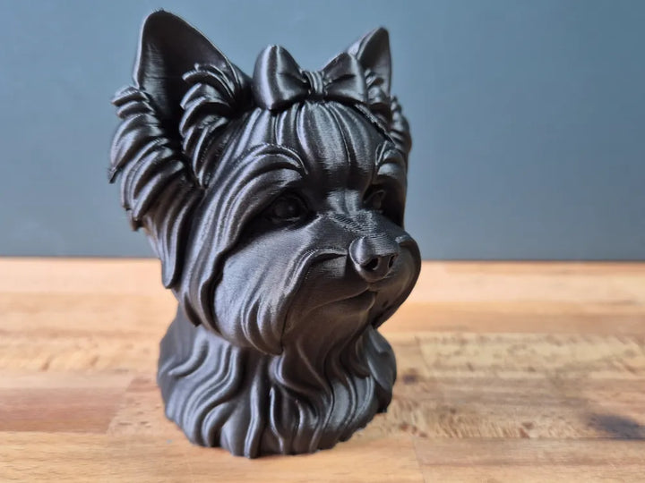 Biewer Terrier Head – Hand Painted