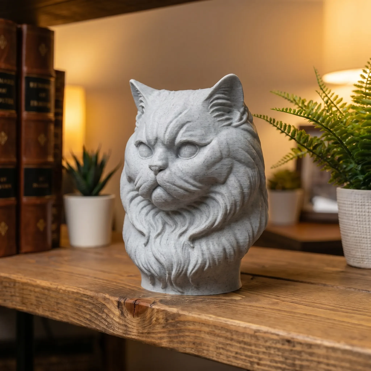 Cat Heads - Stone Style Heads
