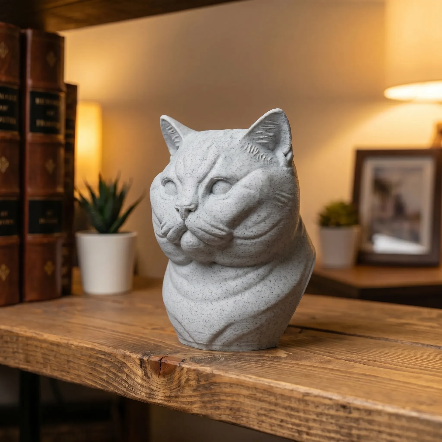 Cat Heads - Stone Style Heads