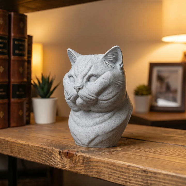 Cat Heads - Stone Style Heads