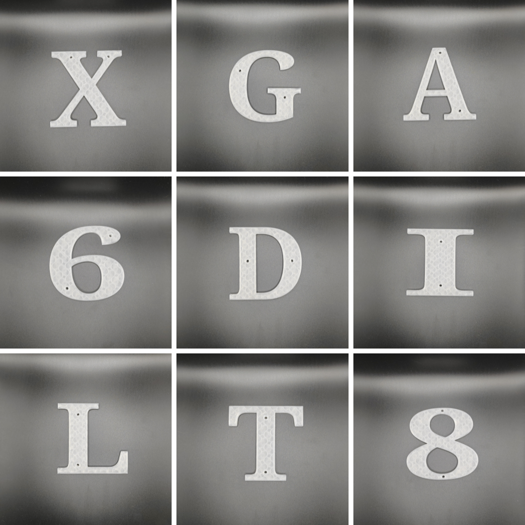 Blank Letters / Numbers - 10 x 10 cm