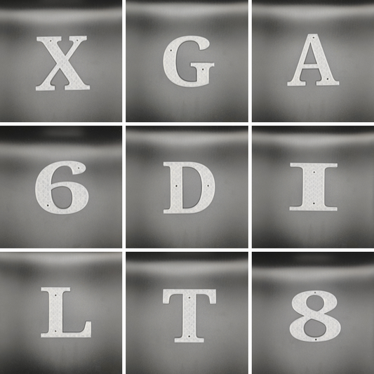 Blank Letters / Numbers - 10 x 10 cm