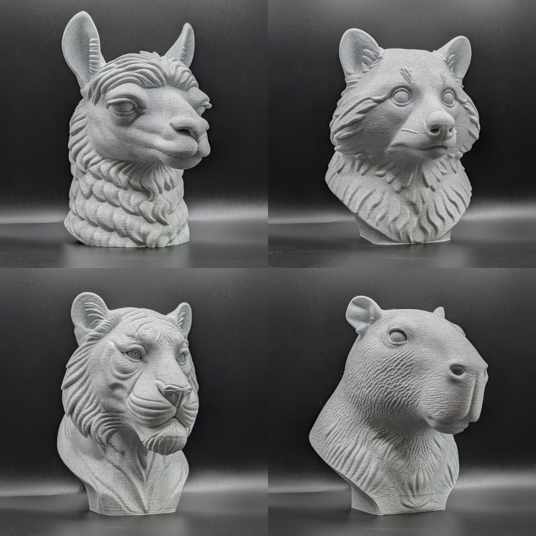 Animals Heads - 30+ Stone Style Heads