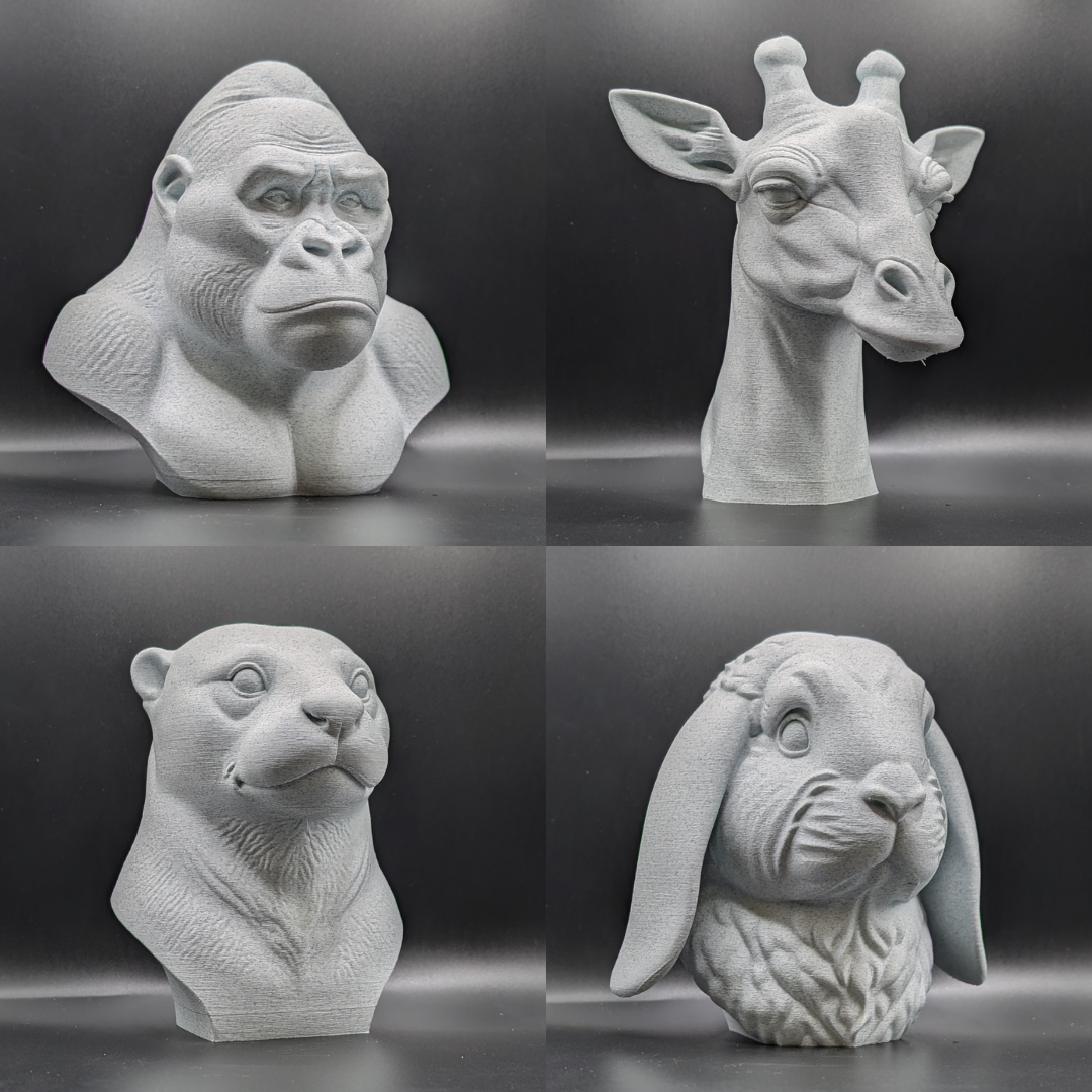 Animals Heads - 30+ Stone Style Heads