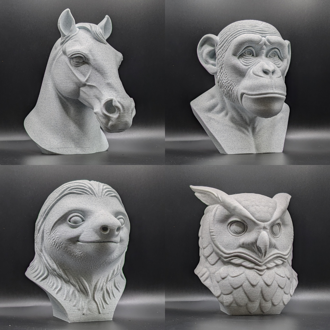 Animals Heads - 30+ Stone Style Heads