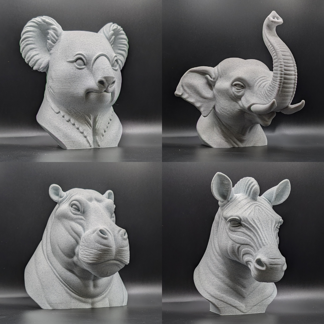 Animals Heads - 30+ Stone Style Heads