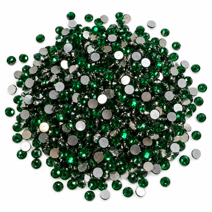 Dark Green resin rhinestones