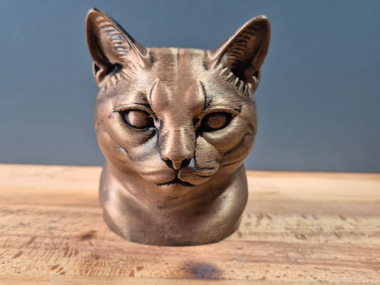 European Shorthair Cat Bust