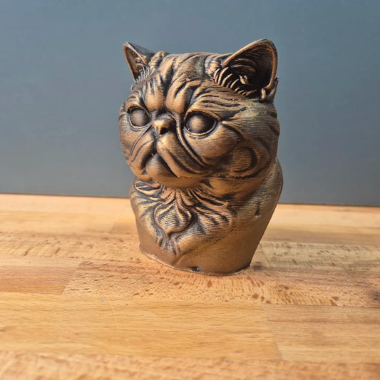 Exotic Shorthair Cat Bust