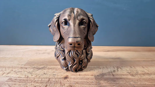 Flat Coated Retriever Bust