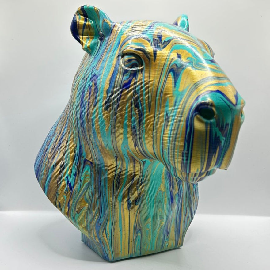 Capybara Head – Hand Painted