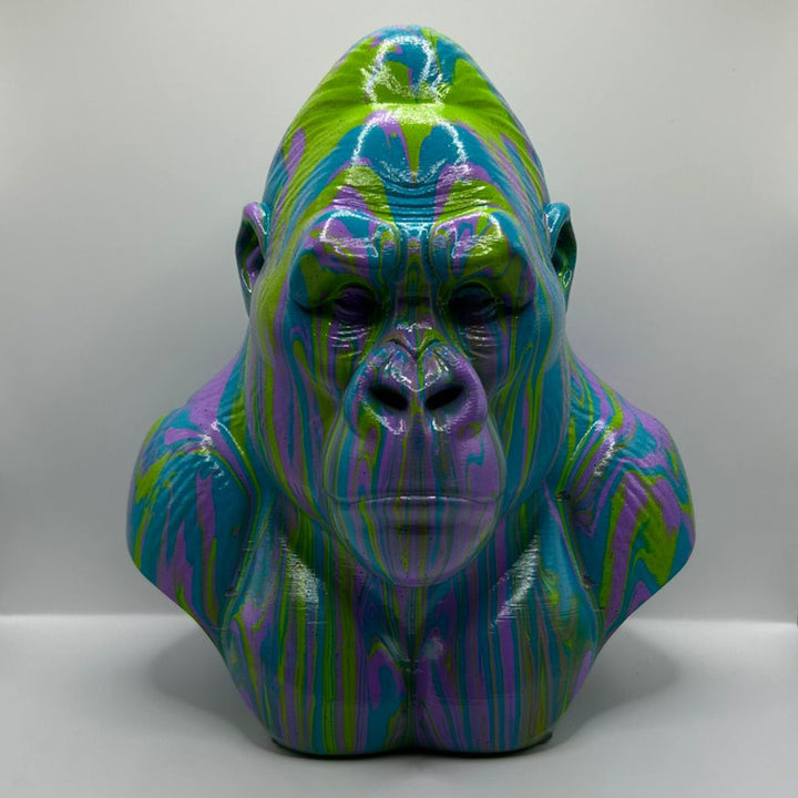 Gorilla Head – Hand Painted
