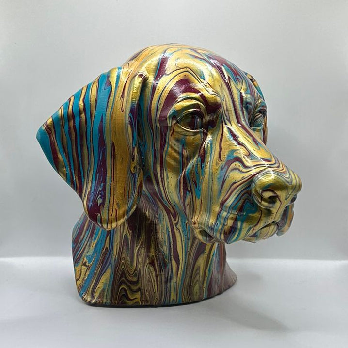 German Shorthaired Pointer Head – Hand Painted