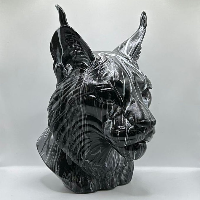 Lynx Head – Hand Painted