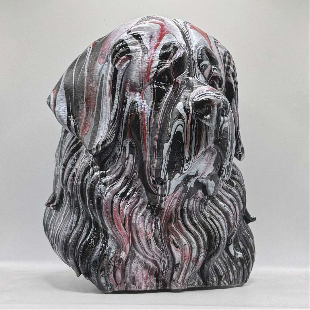 Tibetan Mastiff Head – Hand Painted