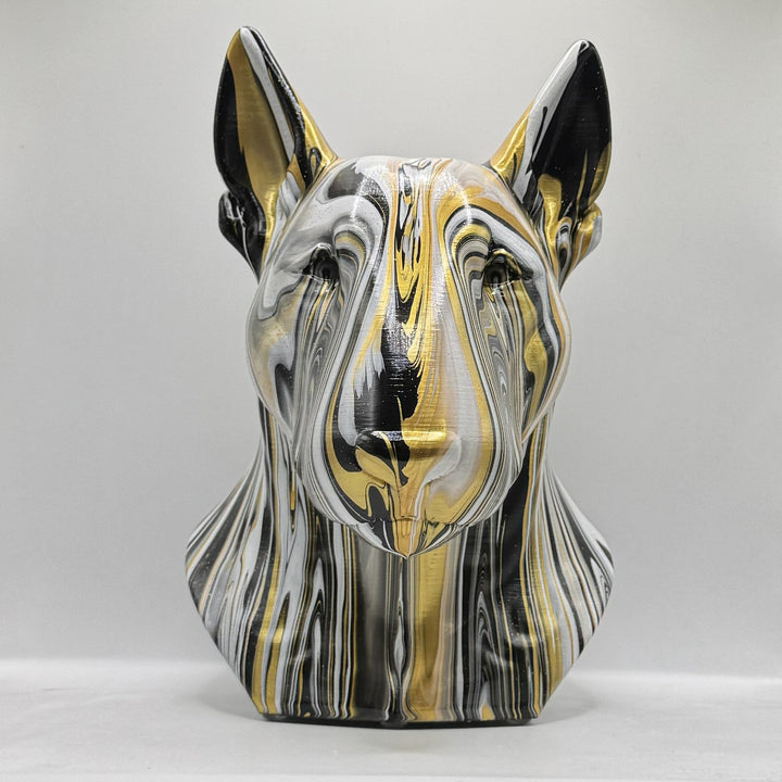 English Bull Terrier Head – Hand Painted