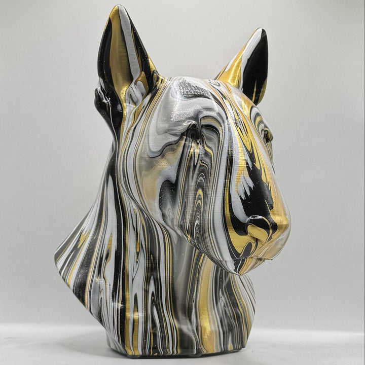 English Bull Terrier Head – Hand Painted