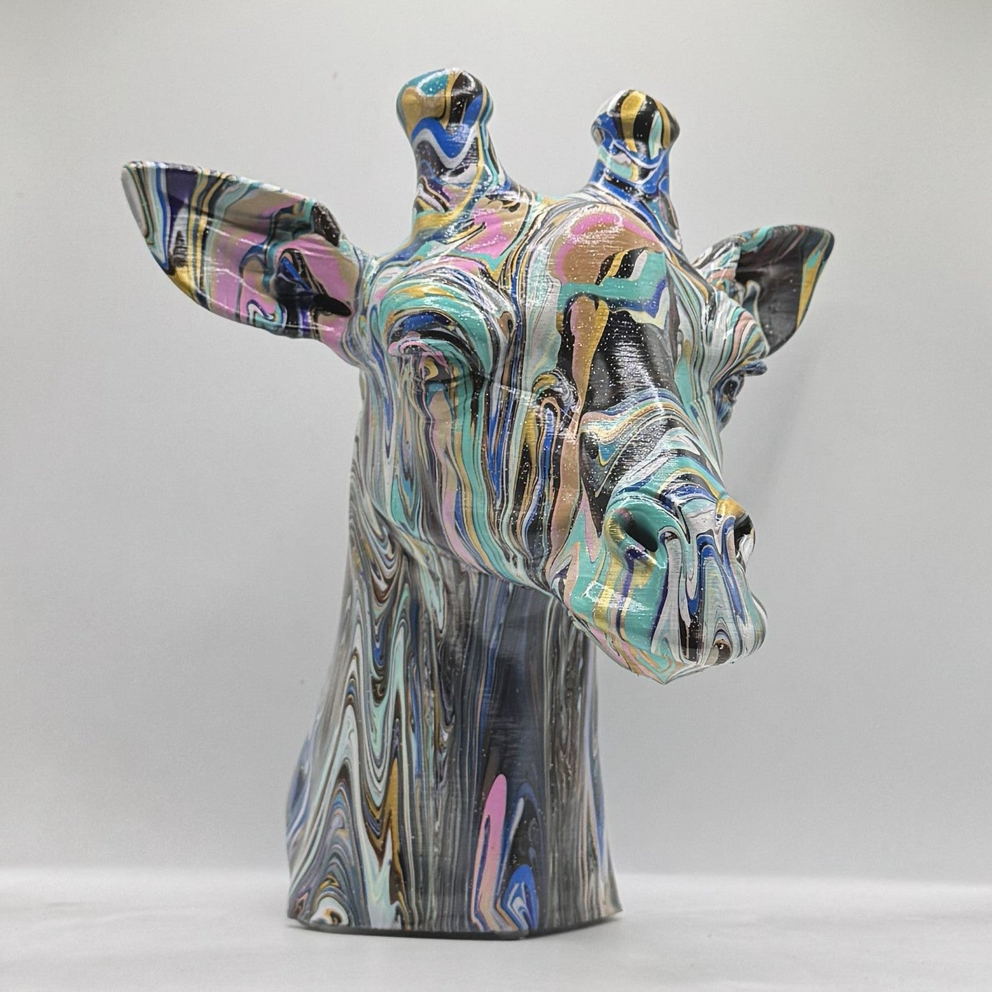 Giraffe Head – Hand Painted
