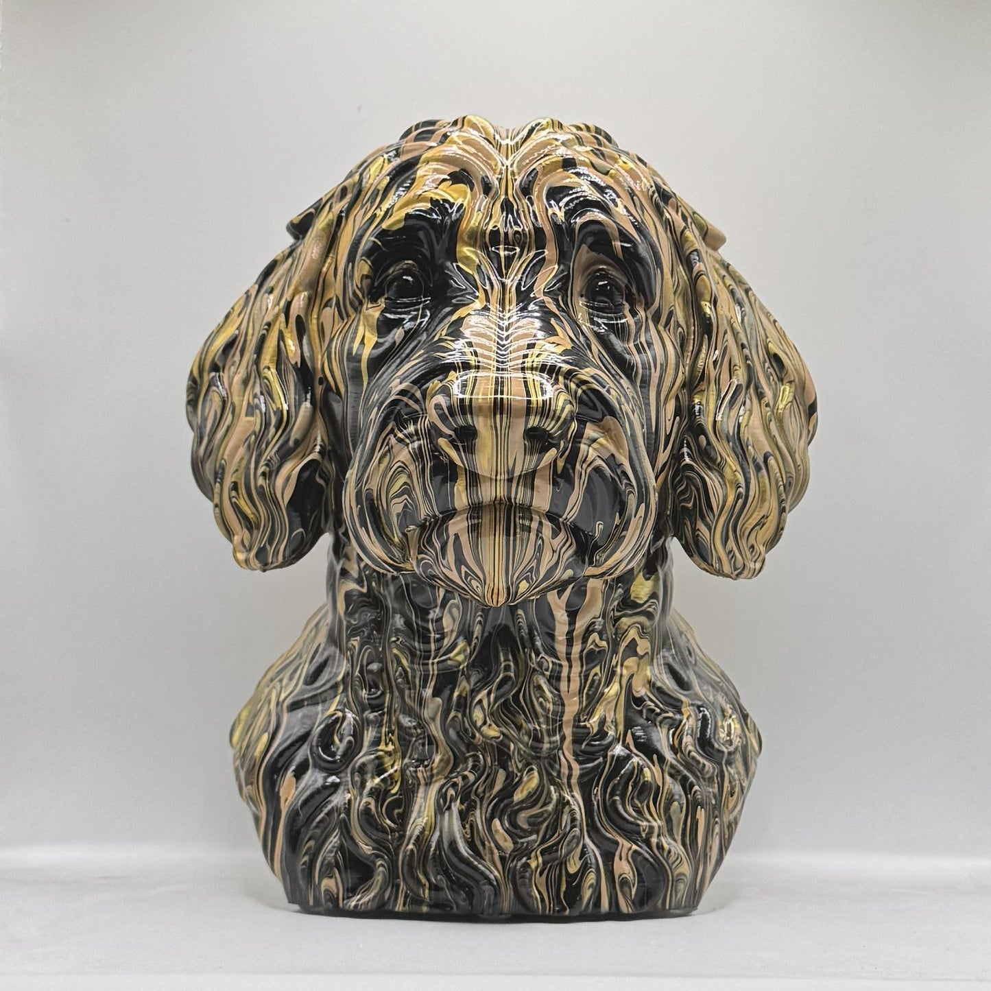Labradoodle Head – Hand Painted