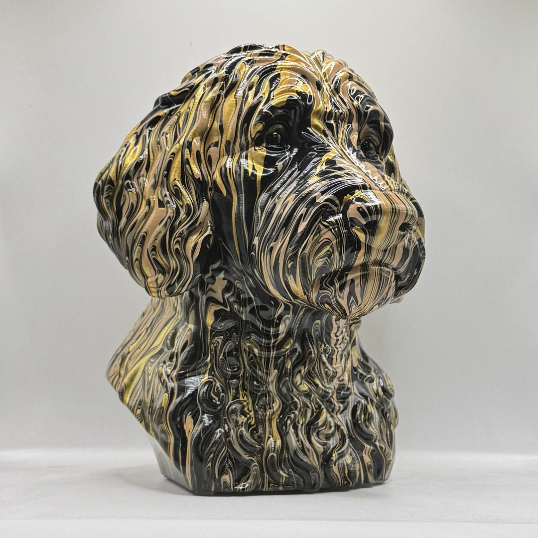 Labradoodle Head – Hand Painted