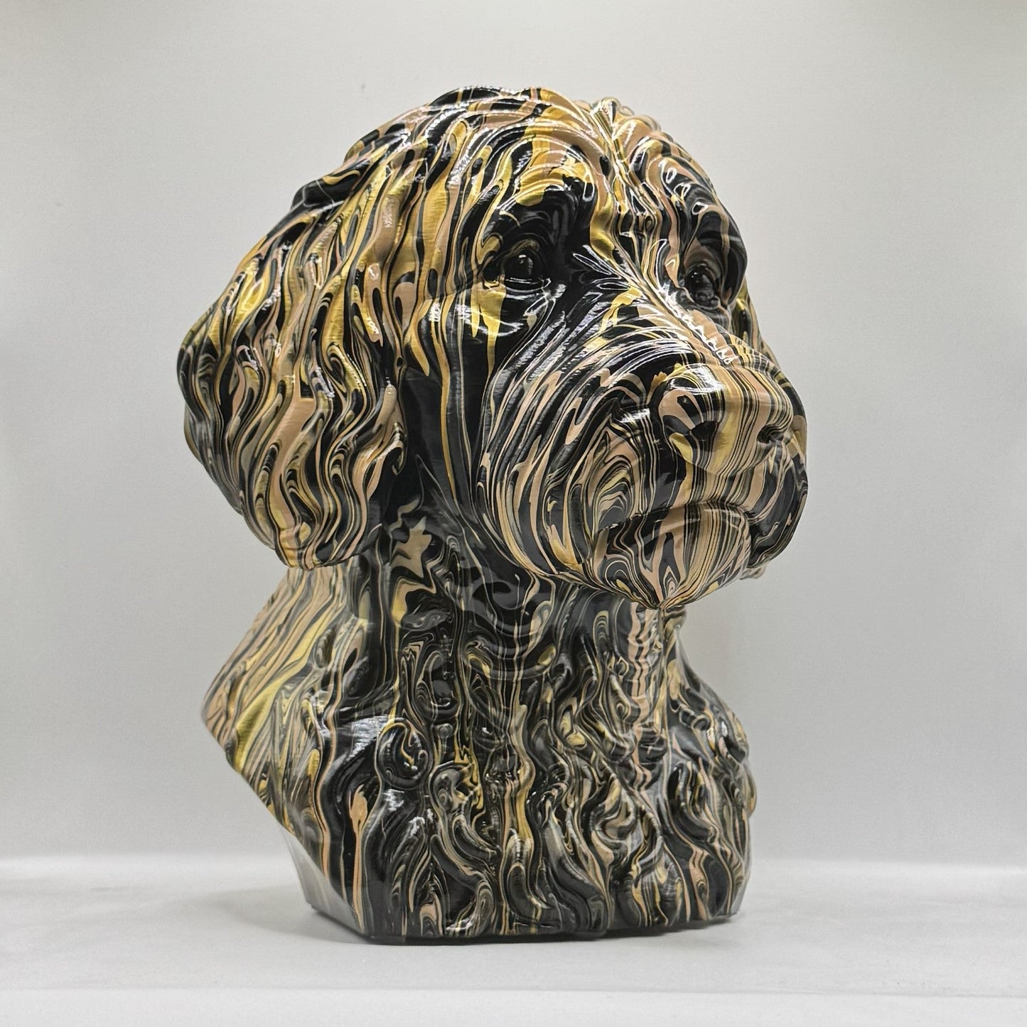 Labradoodle Head – Hand Painted