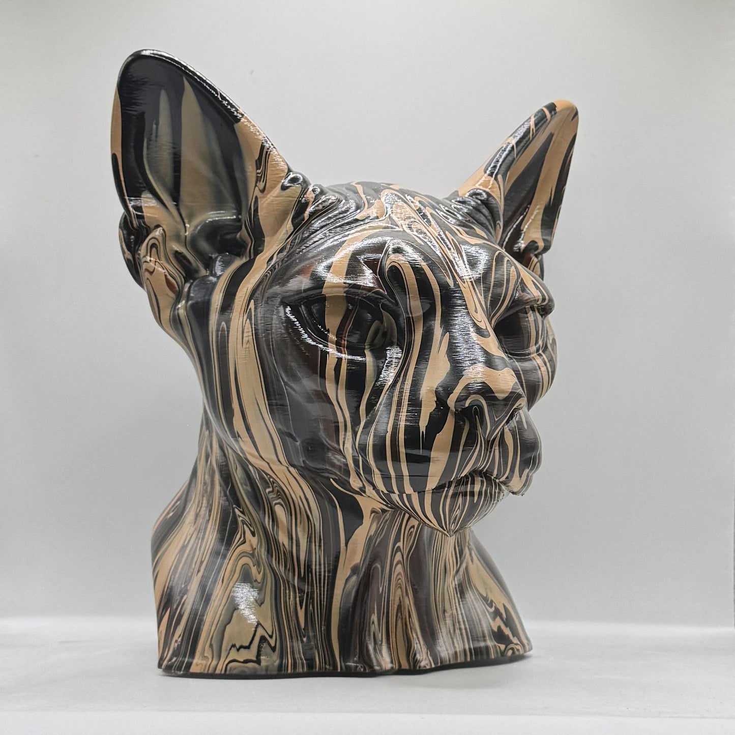 Sphynx Cat Head – Hand Painted
