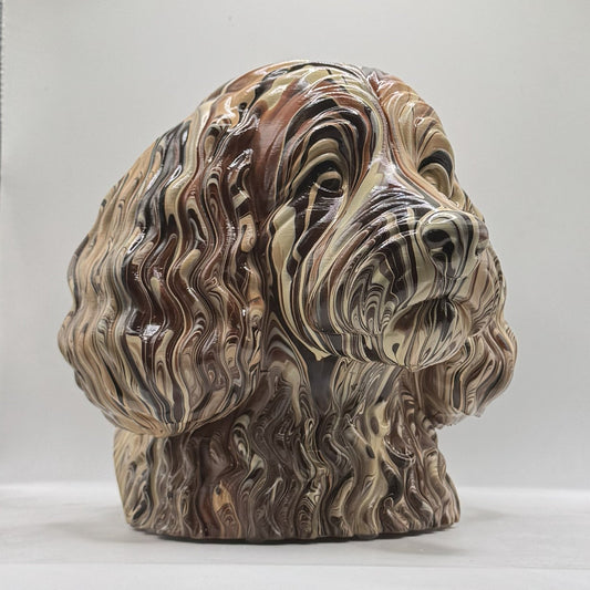 Cockapoo Head – Hand Painted