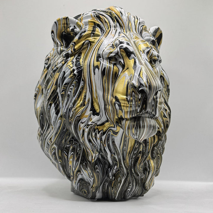 Lion Head – Hand Painted