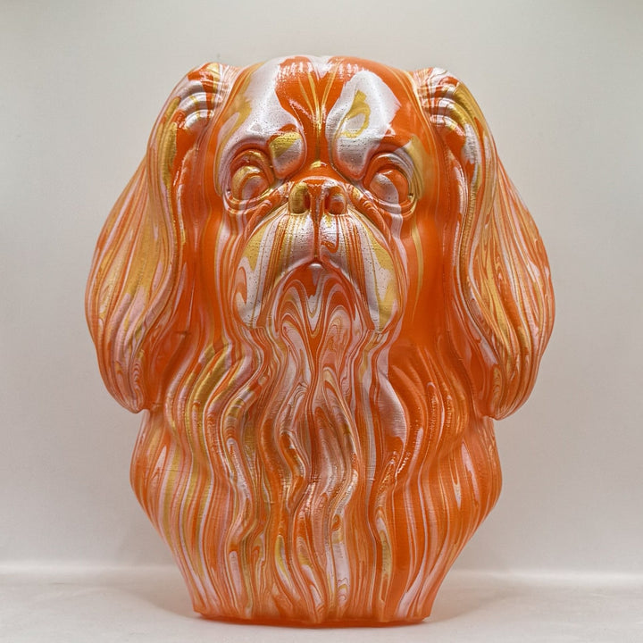 Pekingese Head – Hand Painted