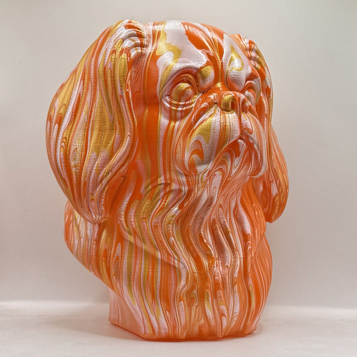Pekingese Head – Hand Painted