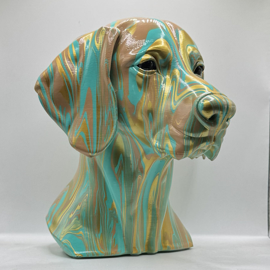 Weimaraner Head – Hand Painted