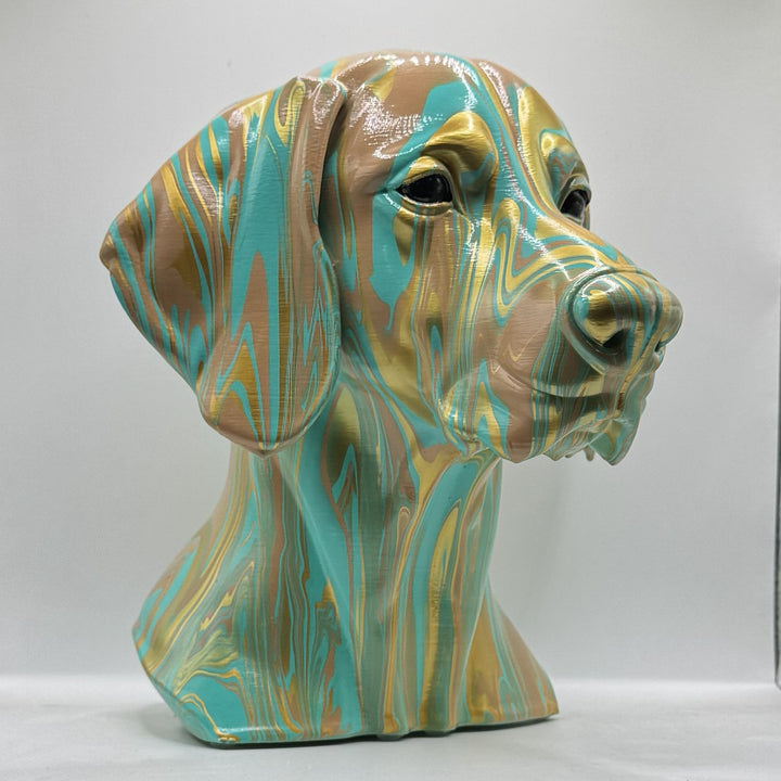 Weimaraner Head – Hand Painted