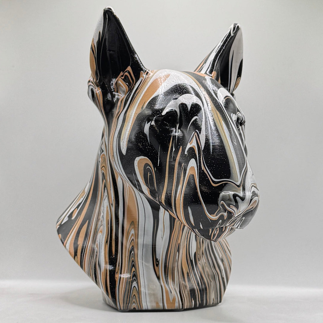 English Bull Terrier Head – Hand Painted