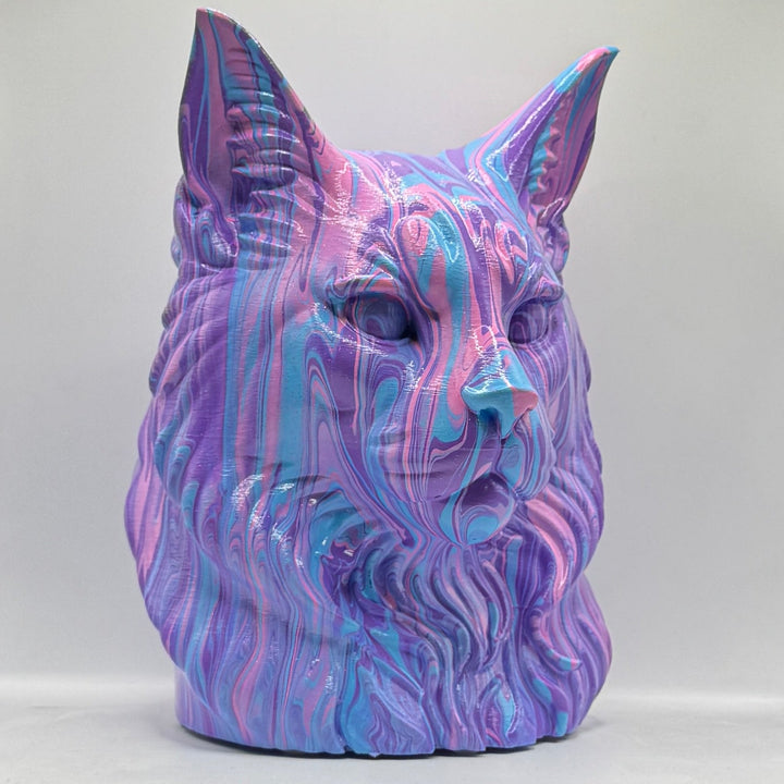 Maine Coon Head – Hand Painted