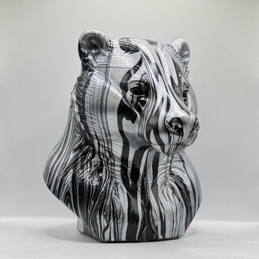 Badger Head – Hand Painted