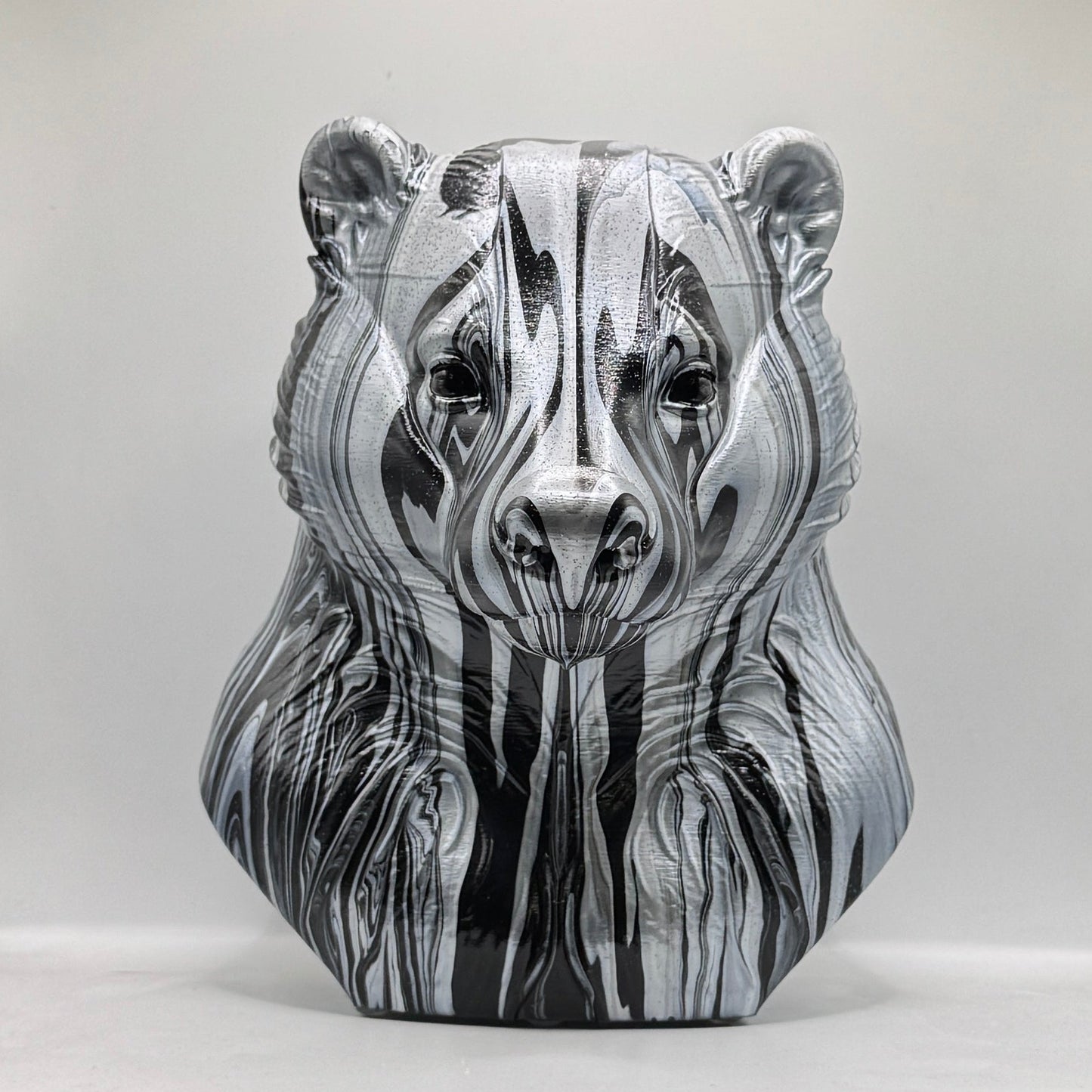 Badger Head – Hand Painted